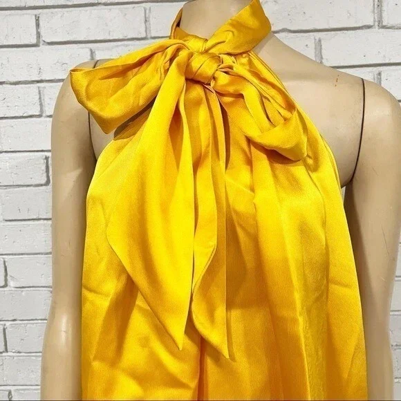 Zara Women's Bow Halter Top - Size‎ Large - Picture 12 of 13